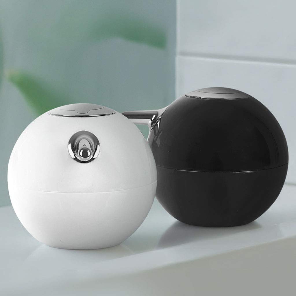 Dispenser per Sapone Liquido Lozione detergente Rotonda Dispenser maniluvio Dispenser di Sapone Bagno Doccia Lotion Dispenser Soap Dispenser Dosatore Sapone Ricaricabile (Color : White)