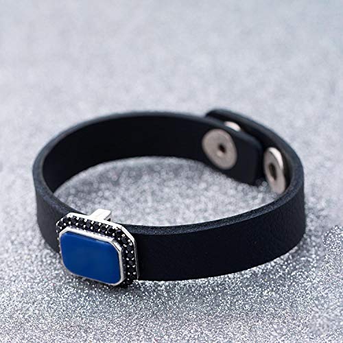 CZ Studded Leather Bracelet