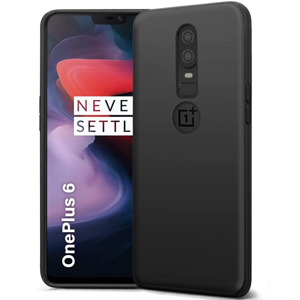 TheGiftKart Liquid Silicone Back Cover Case for OnePlus 6 | Soft Micro-Fibre Lining Inside | Camera Protection Bump | Shockproof Back Cover Case for OnePlus 6 (Silicone, Black) (B0CSX7WBCQ) Amazon Price History, Amazon Price Tracker