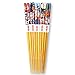 Chopsticks 5 Pairs Japanese Style Bamboo Chop Sticks Natural Reusable Classic Style Chopstick Gift Set with Box(Plutus Cat)