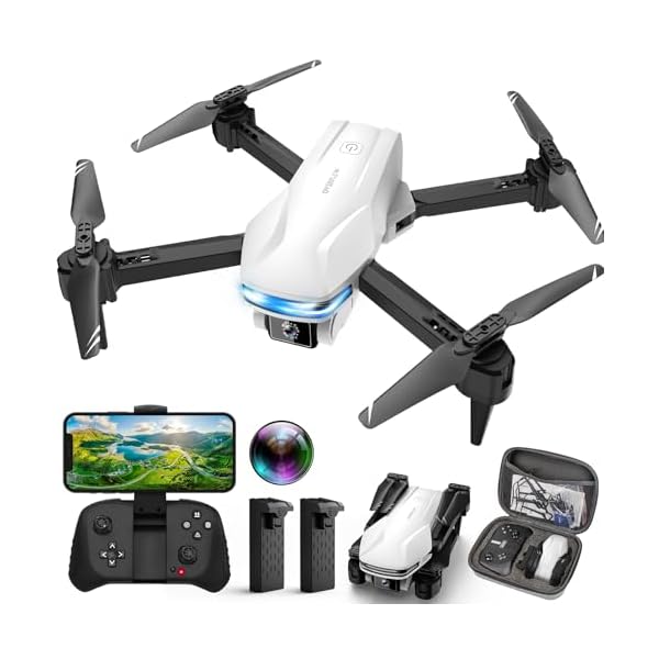 Mini Drone with Camera with Optical Flow Positioning, Gestures Selfie, Waypoint Fly, 360° Flip, One Key Take Off/Land, 3 Speed Mode, Drones for Boys and Girls Drone for Adults/Kids/Beginners