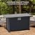 44 Inch Propane Outdoor Fire Pit Table, 50000BTU Rectangle Fire Table with Lava Rock & Rain Cover, Add Warmth and Ambience to Parties On Patio Deck Garden, CSA Safety Certified