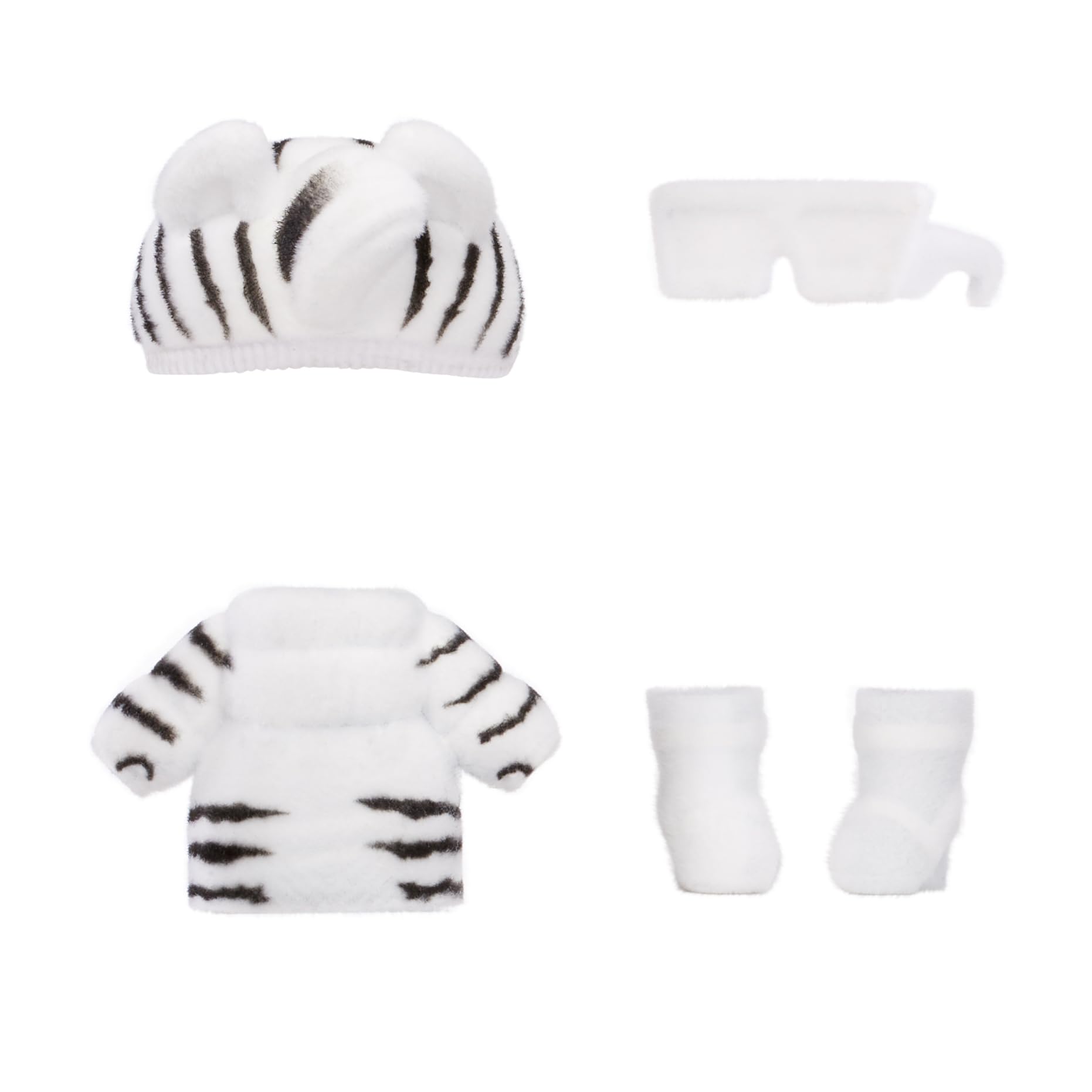 Na! Na! Na! Surprise Fuzzy Surprise Series 1, Zara Zebra, 18 cm Posable Fashion Doll, Zebra Inspired with Flocked Body - Image 4
