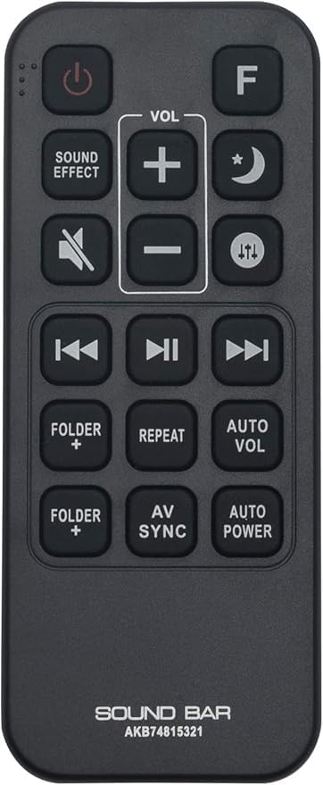 LUNAGARIYA®, Compatible for LG Home Theater AKB74815321 Remote, HE-V18(Exactly Same Remote Will Only Work)