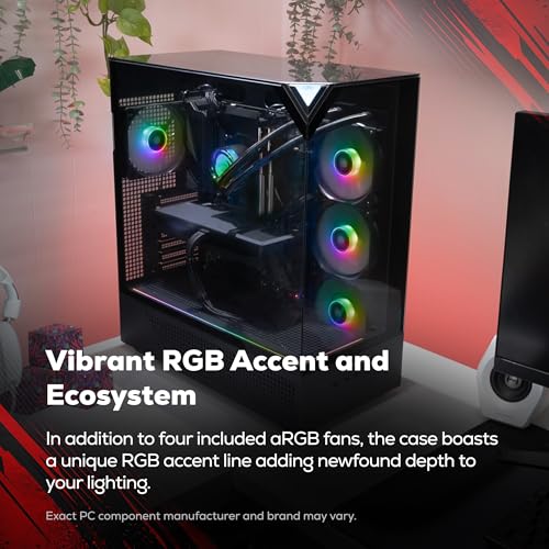Image of iBUYPOWER Element Gaming PC Desktop Computer AMD Ryzen 7 7800X3D CPU, AMD Radeon RX 9070XT 16GB GPU, 32GB DDR5 RGB 5200MHz RAM, 1TB NVMe SSD, Windows 11 Home, Gamer Keyboard and Mouse - EBA7R97XT01