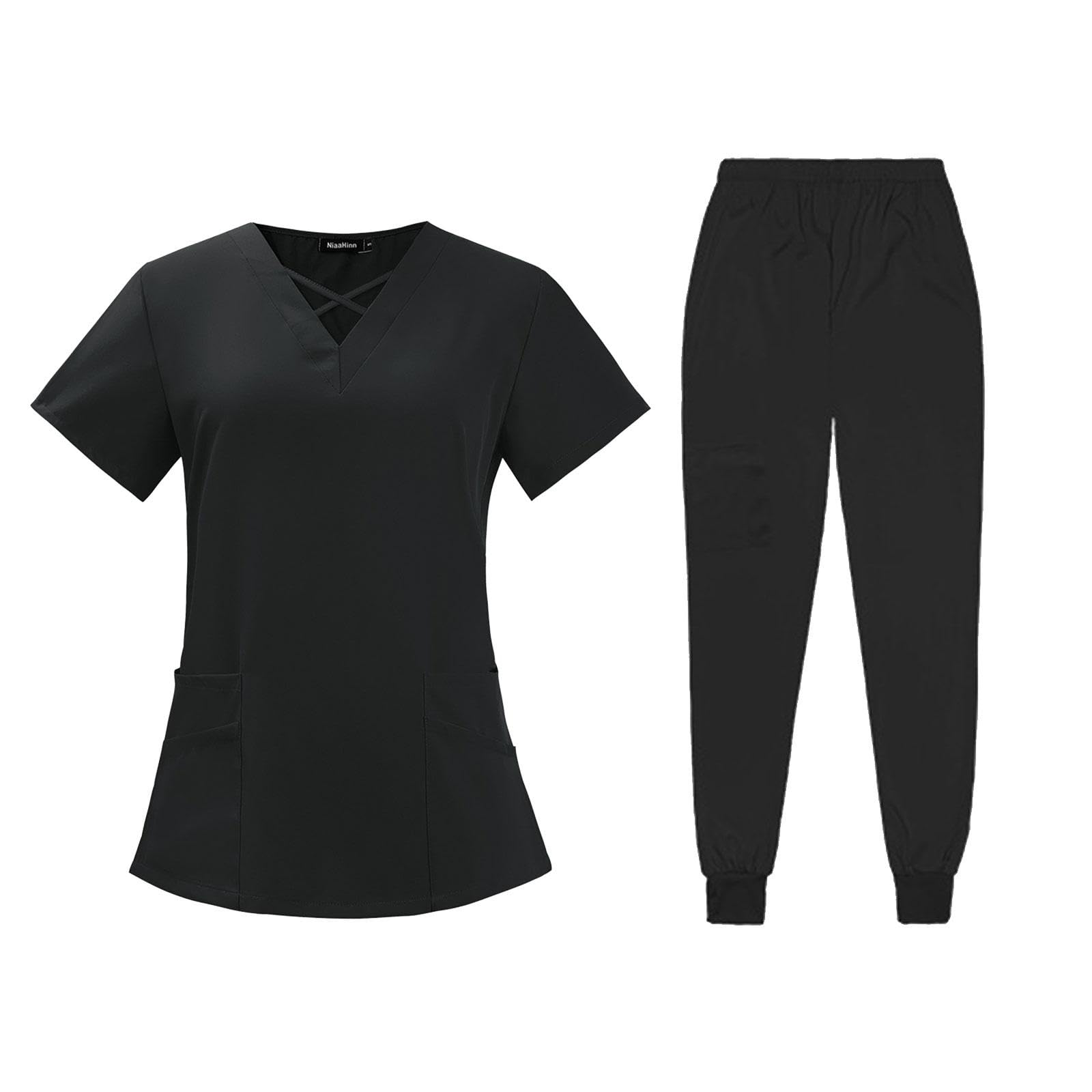 Damen Arbeitskleidungssets, Kasack Und Hose, Elastischer Bund, Weiche Krankenschwesteruniform, Arbeitskleidung für Die