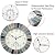 UMEXUS Indoor Outdoor Clock and Thermometer, 13 Inch Large Waterproof Wall Clocks, Retro Silent Non-Ticking Battery Operated Weatherproof Clock for Patio, Pool, Lanai, Fence, Garden (Brown)