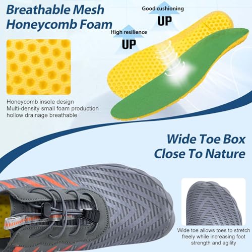 Image of ELETON Barefoot Shoes Women Men Hiking Water Shoes Wide Toe Box Zero Drop
