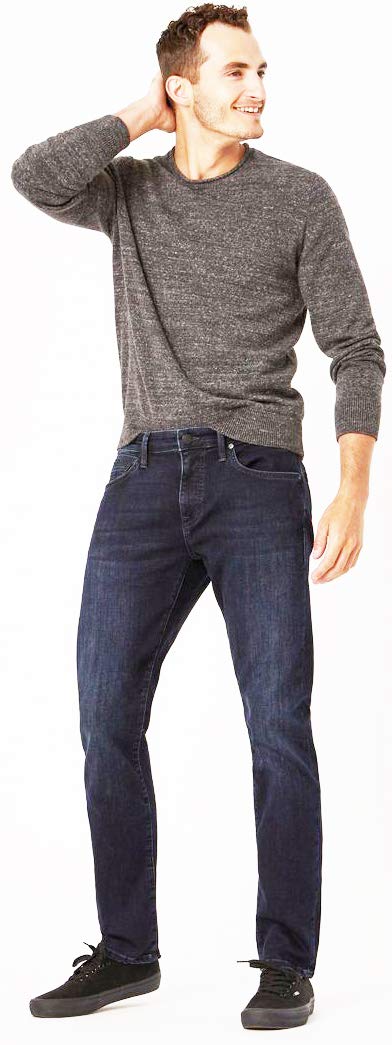 Men's Zach Ink Brushed Cashmere Size 31/32 Straight Leg Regular Fit Jeans