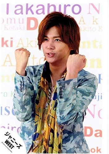 Amazon 小瀧望 ジャニーズwest 公式生写真 衣装水色 ピンク 黄緑 黄 目線若干左 両手グー 布 生地 通販