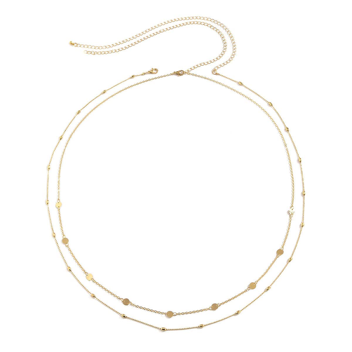 AQUASTREET Set Of 2 Gold-Toned Dual Strand Waist Chain | Gift for Women | Kamarband for Women | Waist Chain for Women | Belts for Women | Waist Chain | Hip Chain Women Saree | Belly Chain (B0CGFS92JY) Amazon Price History, Amazon Price Tracker