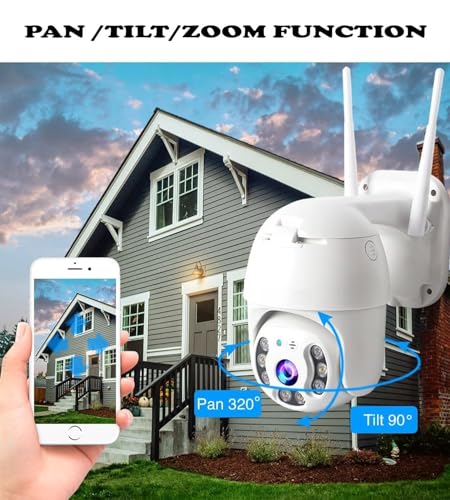 Image of TP PLUS 3MP Full HD Indoor Wireless WiFi CCTV Security Camera | Motion Tracking | Two Way Talk | Colored Light Vision | Support Upto 128GB SD Card | Includes Indian Holder (Dome Camera)