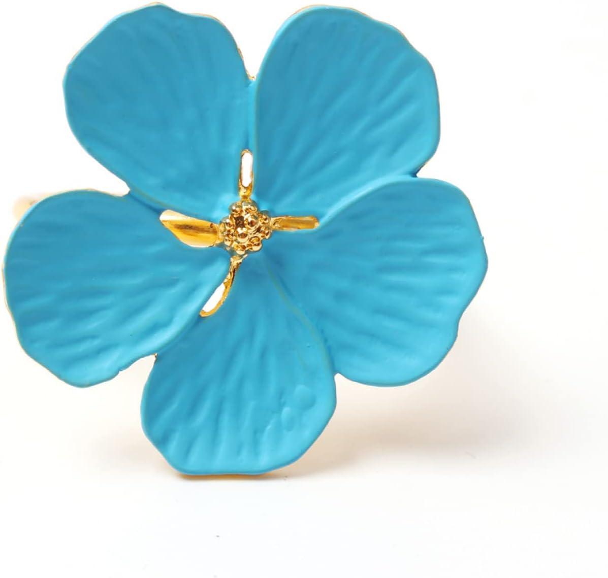 ナプキン&ナプキンリング – R deco interiors ナプキンリング 12枚の花びらの花ナプキンリングウェディングテーブルデコレーションプラムブロッサムナプキンリングブルーの<&g