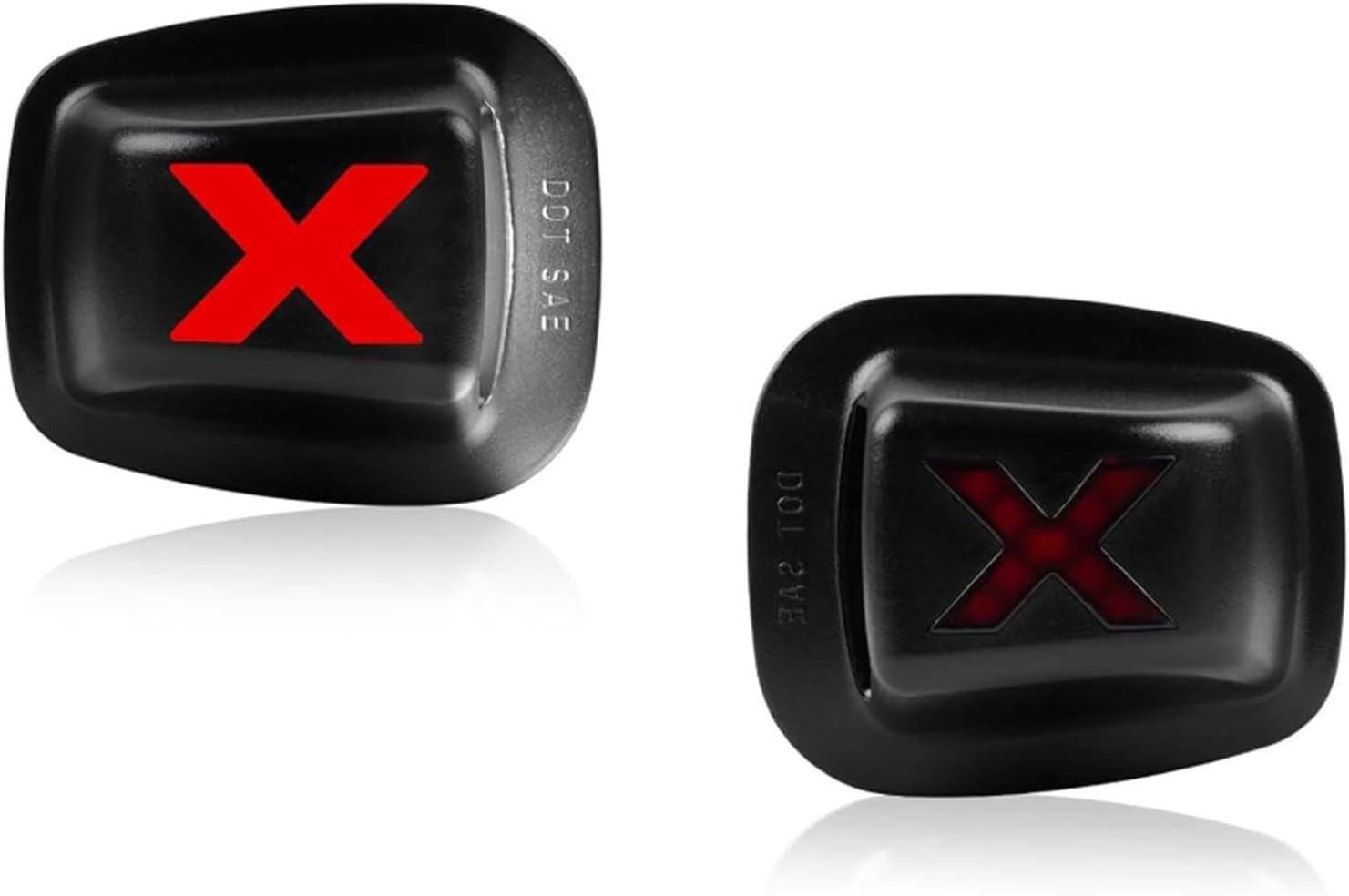 LED License Plate Lights Tag Light Lamp for Chevy Blazer C/K Series S10 Blazer Suburban Tahoe, GMC C/K Series S15 Jimmy Yukon, 6000K White & Red Lens, Pack of 2 (Xstyle Patent Pending)
