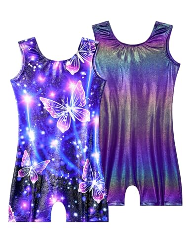 Image of 2 Pack Leotard for Girls Gymnastics Sparkly Sleeveless Unitards