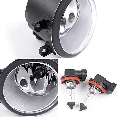 New Front Bumper Fog Light, Driver And Passenger Side Compatible For Toyota Camry 2010 2011 Fog Lamps Kit W/Switch + Bulb +Bezel