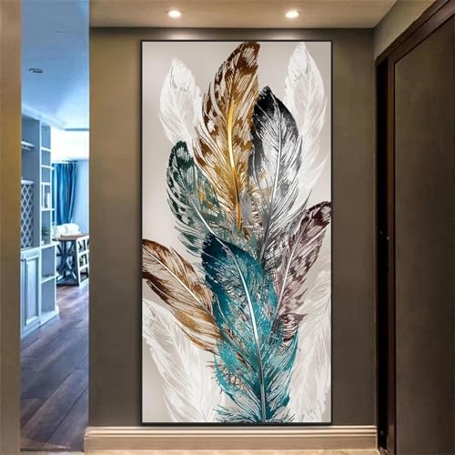 Affiches de plumes BBOVOBB grand format toile salon impression jet d'encre haute définition