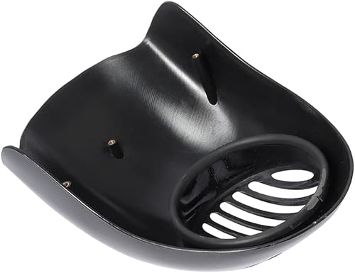 Miniatura 6 de Parabrisas de motocicleta Retro Cafe Racer Parrilla para manillar Parabrisas Faro Carenado Cubierta Negro Compatible con Harley Sportster Dyna XL FX