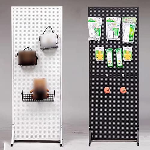 Tablero de clavijas blanco multiusos con estructura modular de 60 x 160 cm de alta capacidad