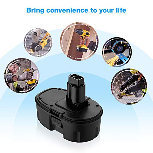 Powerextra 3.7Ah 18V DC9096 DC9098 Replacement Battery Compatible with Dewalt 18 Volt XPR Battery DC9099 DW9095 DW9096 DW9098 DE9038 Cordless Power Tools