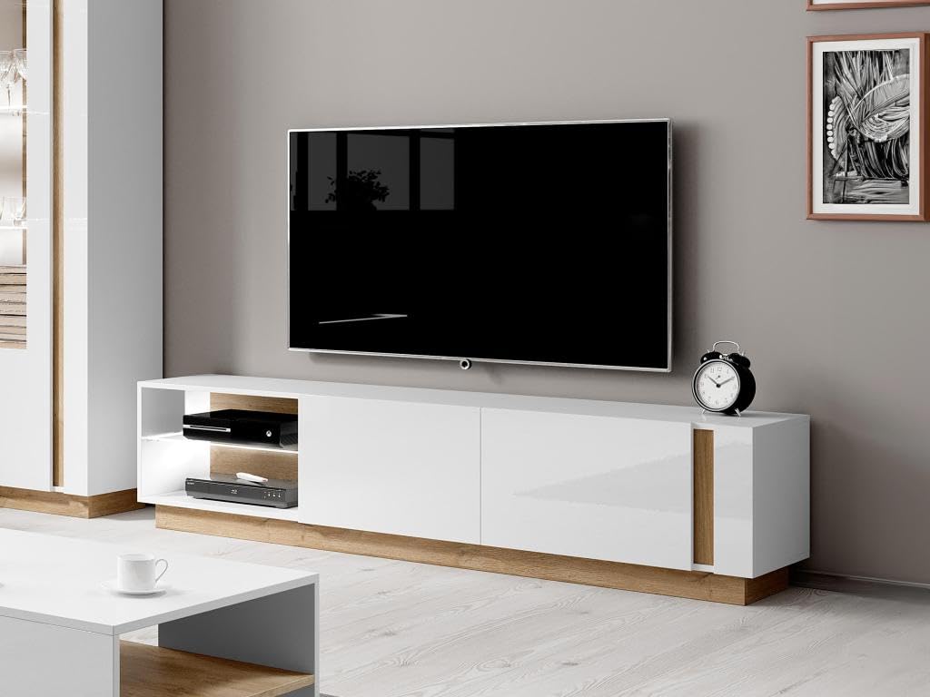 Vente-unique MURARI TV Cabinet in a living room setting with a television