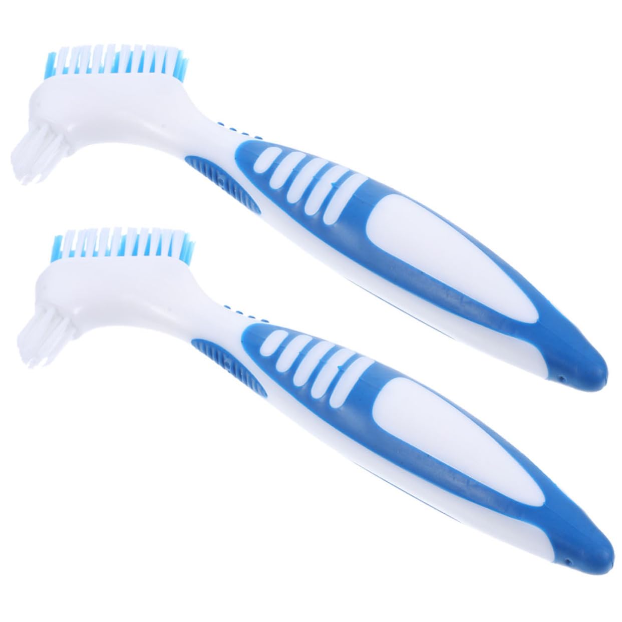 FONDOTIN 2pcs Shell Cleaning Brush Multi-Functional Aquatic Tortoise Mud Brush with Dense Bristles for Shell Cleaning Blue