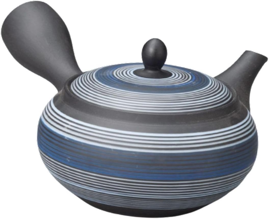 J-kitchens Tea Pottery Single Person Tea Potter, Made in Japan, Easy to Use, Modern 9.2 fl oz (260 cc) (Deep Steamed/Obi Mesh Tea Strainer)