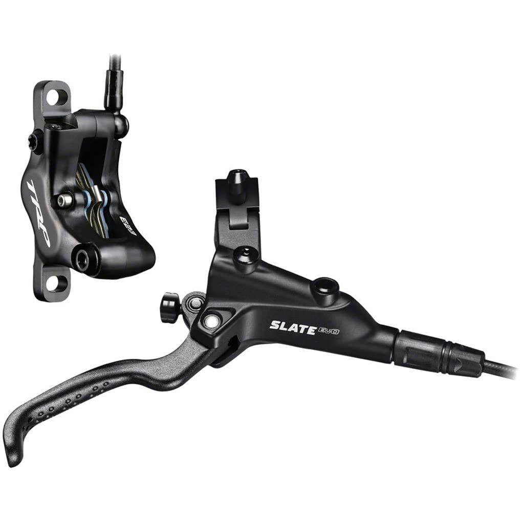 TRPSlate EVO Hydraulic MTB Brake | 4-Piston Caliper | 10 mm Master Piston | Black | Left Hand Lever