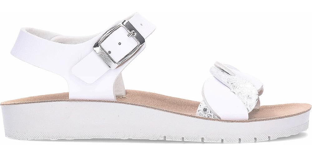 Geox J SANDAL COSTAREI GI, Girls’ Sandal, White,