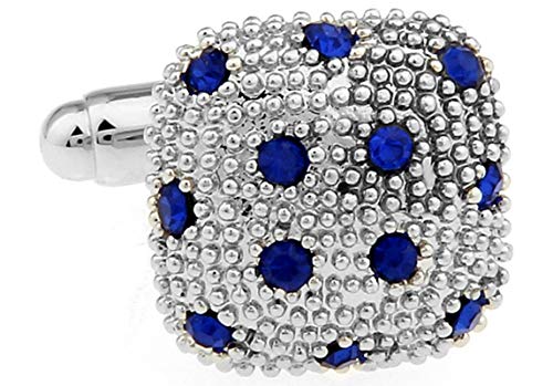 Set de mancuernas para hombre Daesar plateadas y azules miniatura 4