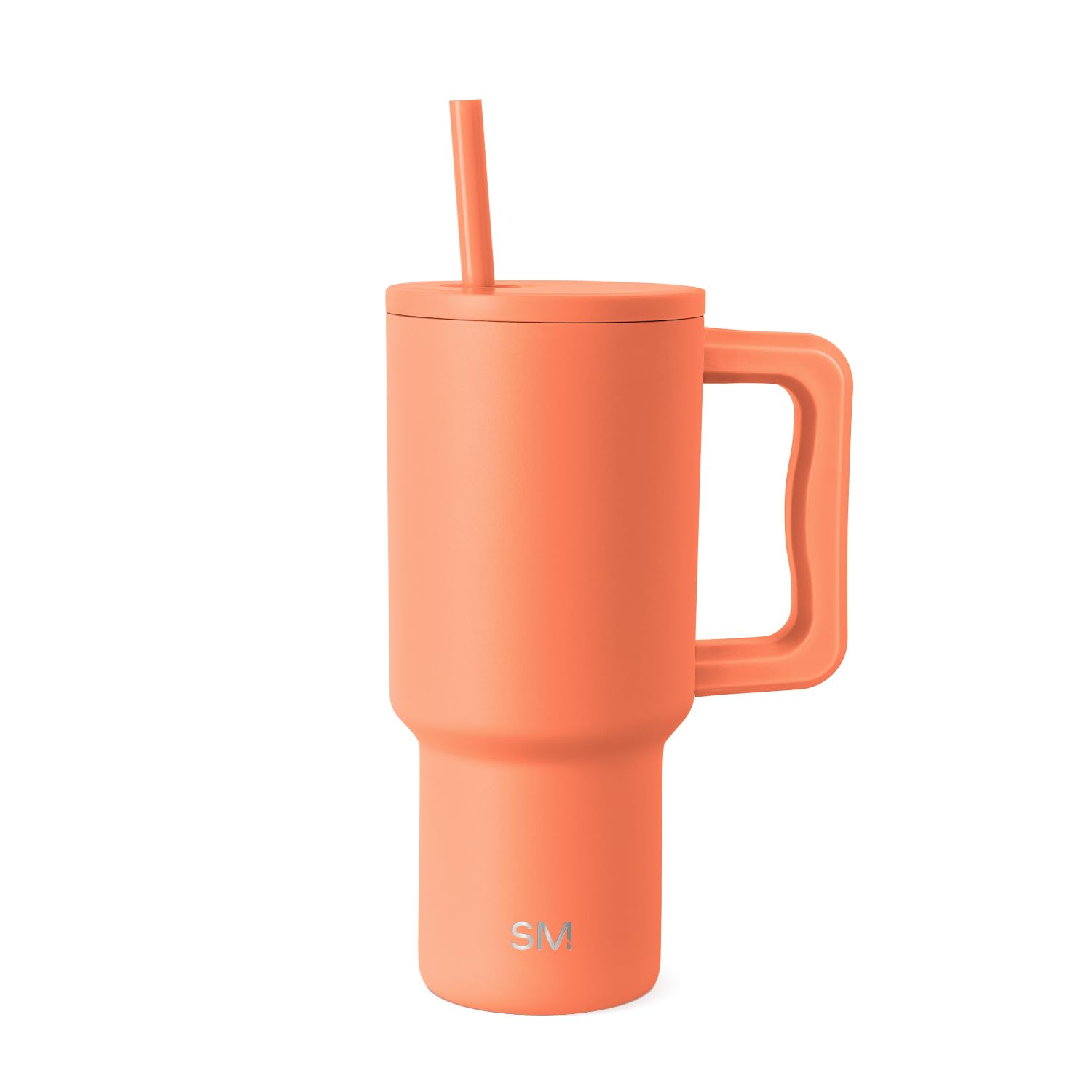 Simple Modern Tumbler with Handle and Straw | 30oz | Orange