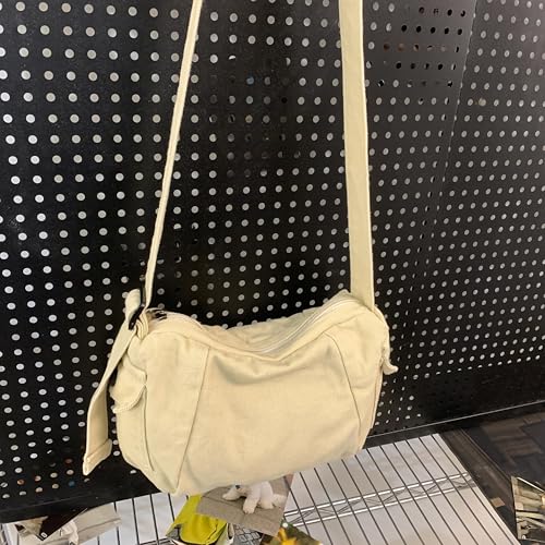 Small Canvas Purse Messenger Bag Hobo Crossbody Bag for Women Shoulder Tote Handbag Casual Travel Work2
