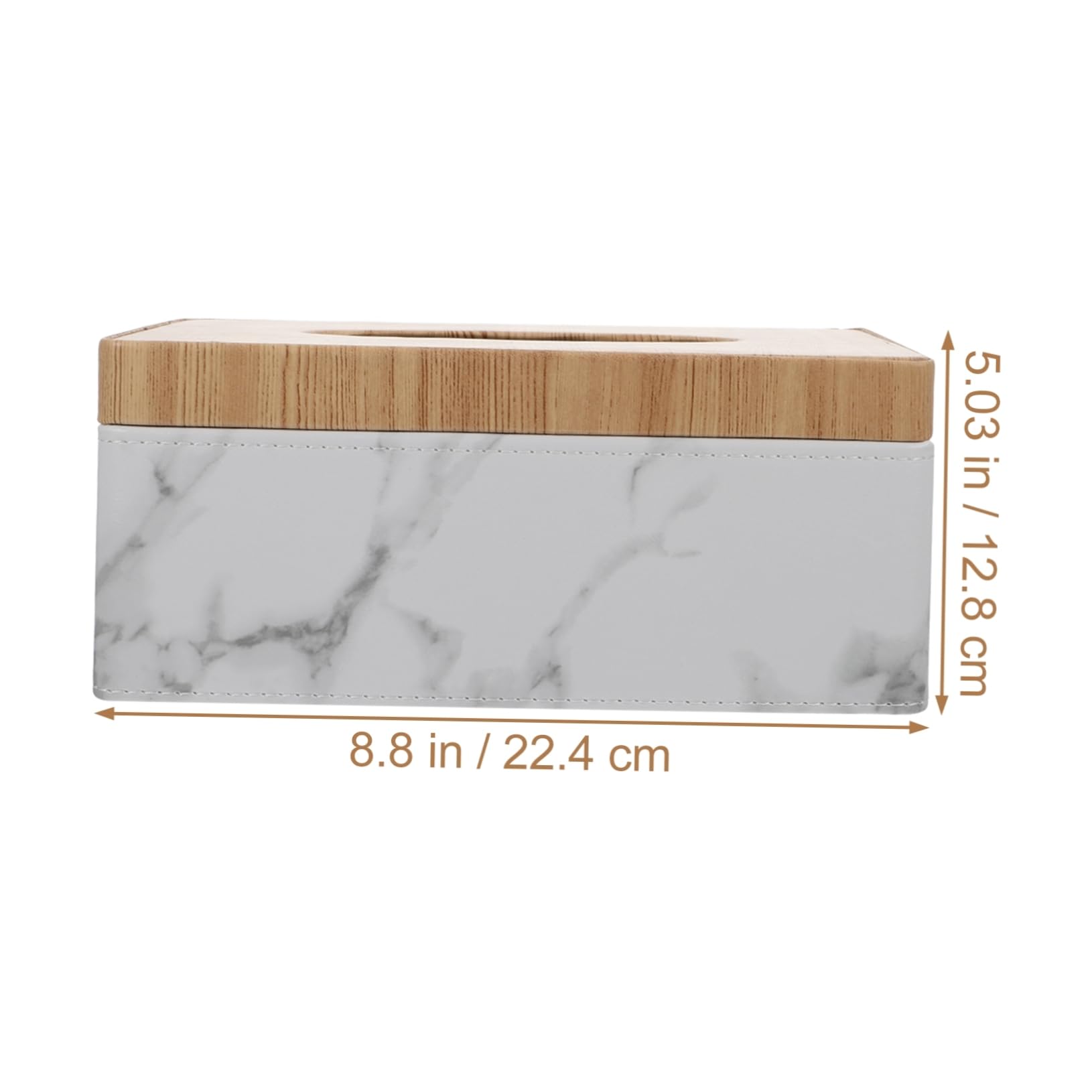 Unomor Cute Tissue Box Cover Marbling Storage Box Kitchen Napkin Holder Paper Towel Dispenser Decorative Paper Container