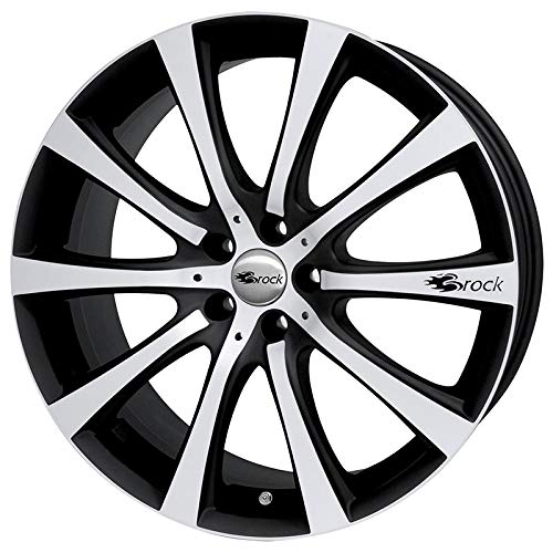 Brock B21 schwarz-matt front-poliert 7,5x17 ET 47 5x112.00 Hub Bore 66.60 Alu felgen