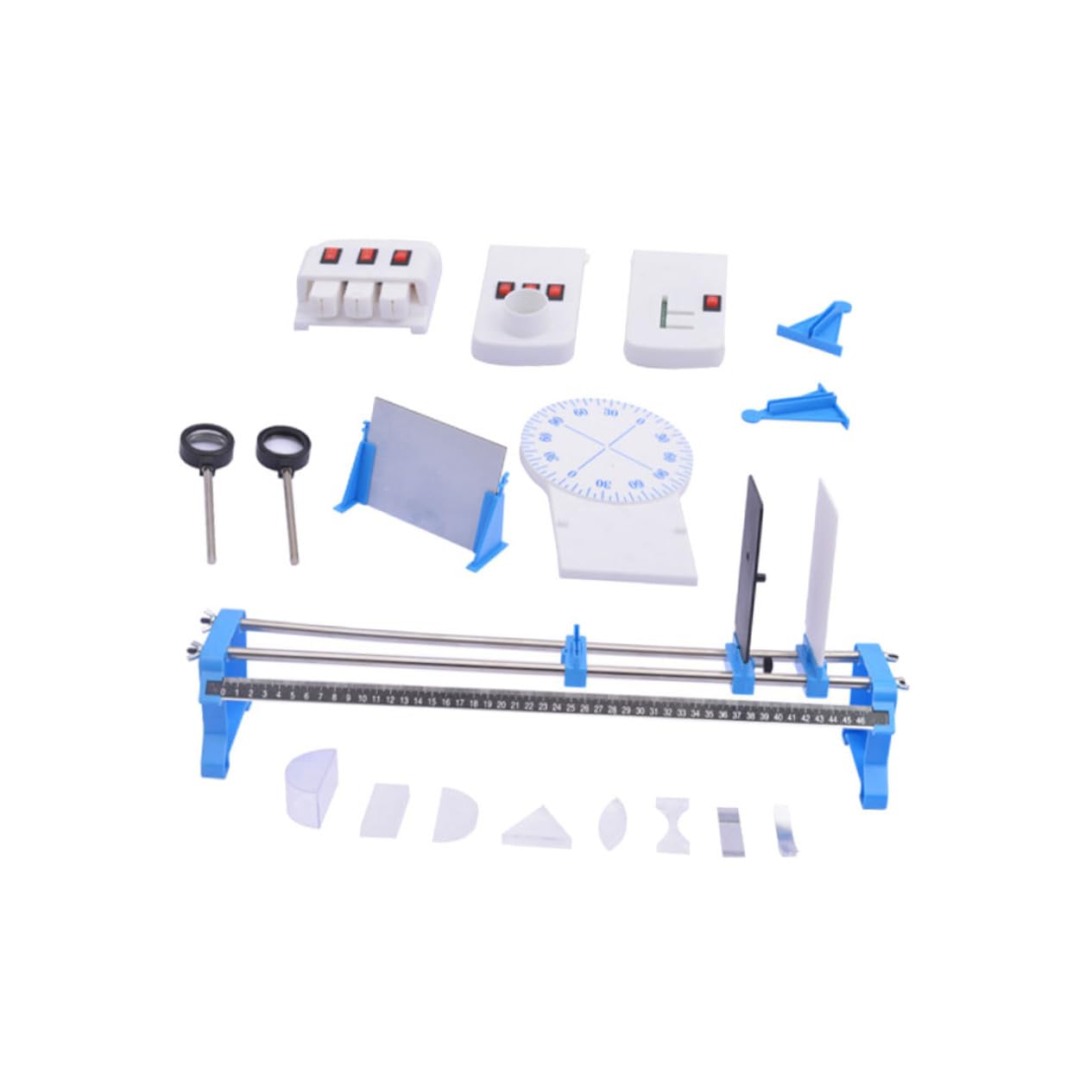 Hemobllo Kit D'expérimentation Optique en Plastique pour Élèves, Matériel Scientifique pour Expériences Physiques, Améliore Les Compétences Pratiques en Réverbération