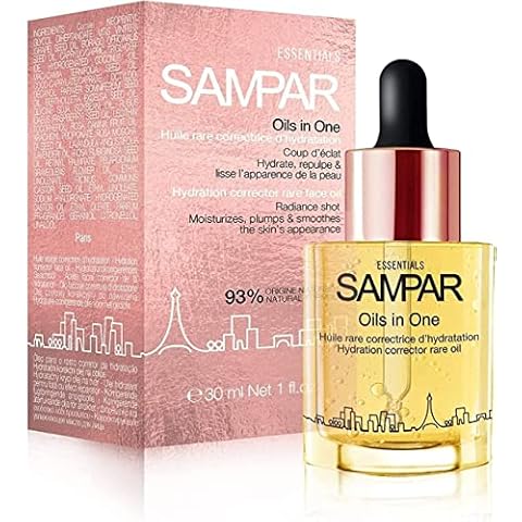 SAMPAR - Oils In One Hydration Corrector with Hyaluronic Acid, Raspberry & Borage Oil - Prevents Dehydration, Enhances Skin & Wrinkle Care - All Skin Types - Cruelty-Free, Made in Paris (1 oz) Cover