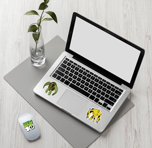 Image of LERITO Ben 10 Sticker Pack, Multicolor, Waterproof Vinyl, for Laptop, Journal, Guitar, Mobile Phone, 50 Pack