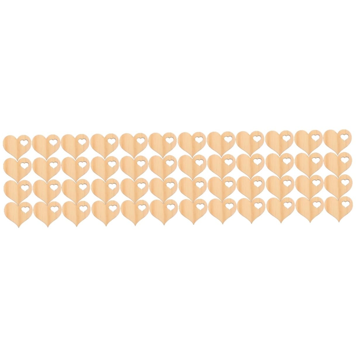 SHINEOFI Rebanadas De Corazón De Madera Sin Terminar Decoracion Pared Decoracion De Pared Corazones Para Manualidades Artesanía Amar Rodajas De Madera Para Bricolaje 100 Piezas X 4