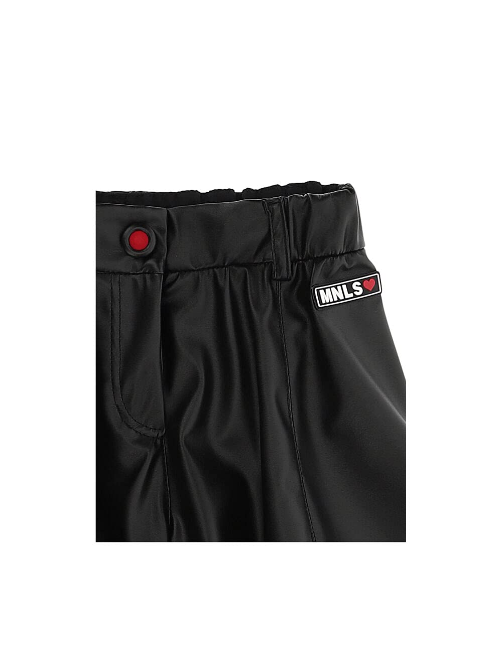 MONNALISA Shorts Ecopelle Nero