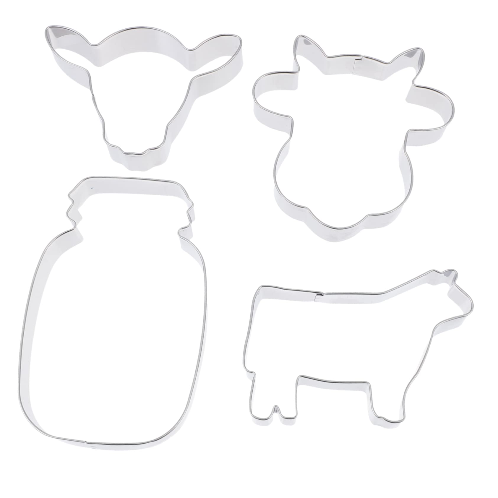 TOPBATHY 48 Pièces moule en acier inoxydable craquelins animaux emporte-pièces numérotés Moule à biscuits réutilisable Moule à biscuits de des sucreries animal nourriture