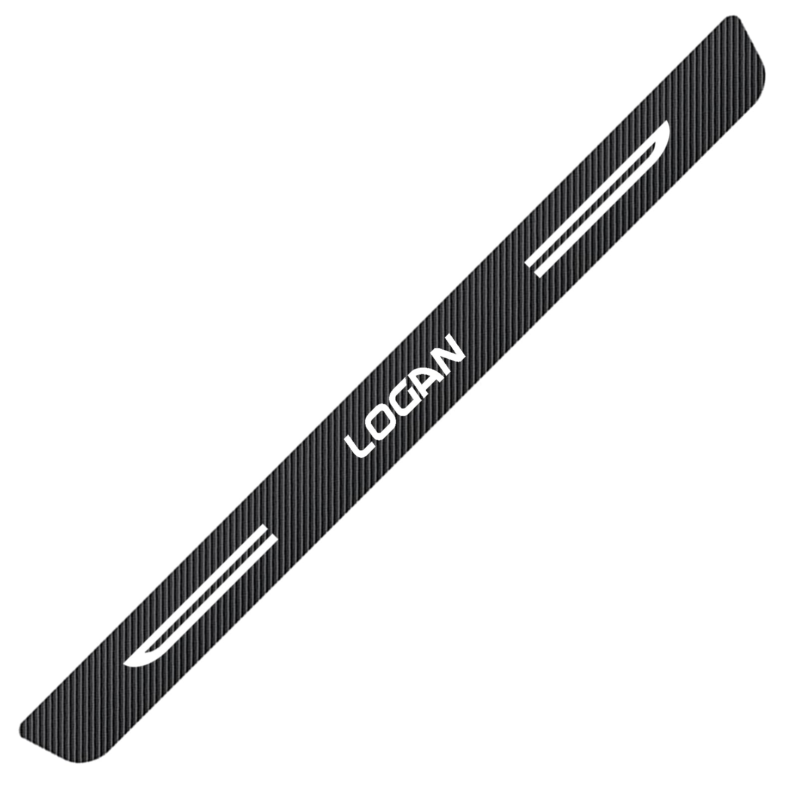 WXH97F Car Rear Bumper Protector for Dacia Logan Carbon Fiber Boot Sill Guard Anti-Scratch Luggage Protective Sticker Self-Adhesive Waterproof Strip 90cm