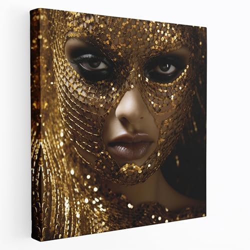 Painted Anarchy Glitter Wall Art - Golden Glamour - Glitter,