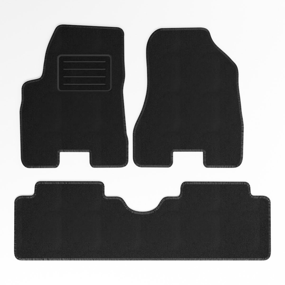 Mats4all Set di tappetini auto Compatibile con Hyundai Tucson 2004-2010 | Antiscivolo | Con rinforzo | 4 pezzi | Tappetini per auto | Set di tappetini