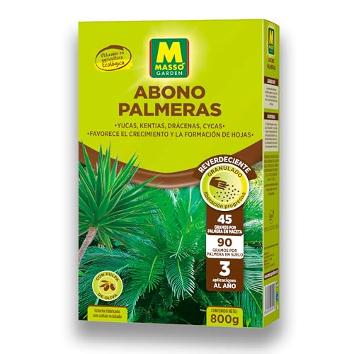 Abono Palmeras Ecológico Granulado 800g MUY EFICAZ Potencia Verdor | Hasta 18 Palmeras | Fertilización suave y progresiva sin riesgo de quemaduras en Palmera | Agricultura Ecológica | Nexum Market
