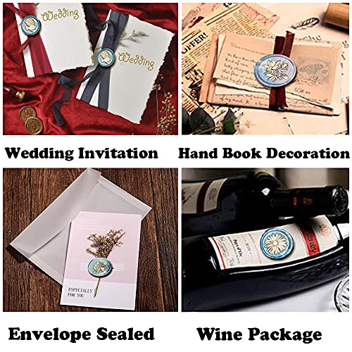 Yolakis FLOWER SERIES Magnolia Flower Wax Seal Stamp Magnolia Seal Stamp Retro Wood Sealing Stamp thumb #5