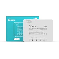 Sonoff Mini Sin Neutro SONOFF Pow R3- Interruptor Inteligente WiFi de Alta Potencia (con Monitoreo Energético), Protección de Sobrecarga, Ahorrar energía, Ver Datos,Compatible con Alexa y Google Home 25A 5500W