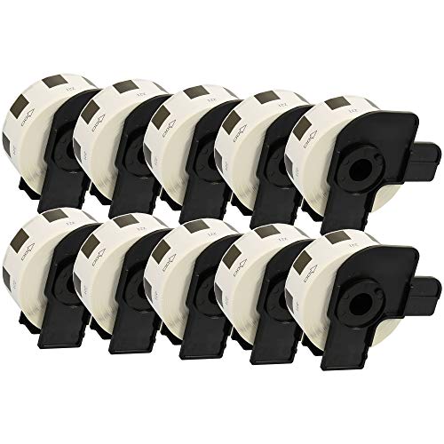 Cartridges-Kingdom-DK11221-DK-11221-23mm-x-23mm-Etiquetas-compatibles-para-Brother-P-Touch-Impresoras-1000-Etiquetas-por-Rollo-10-PACK