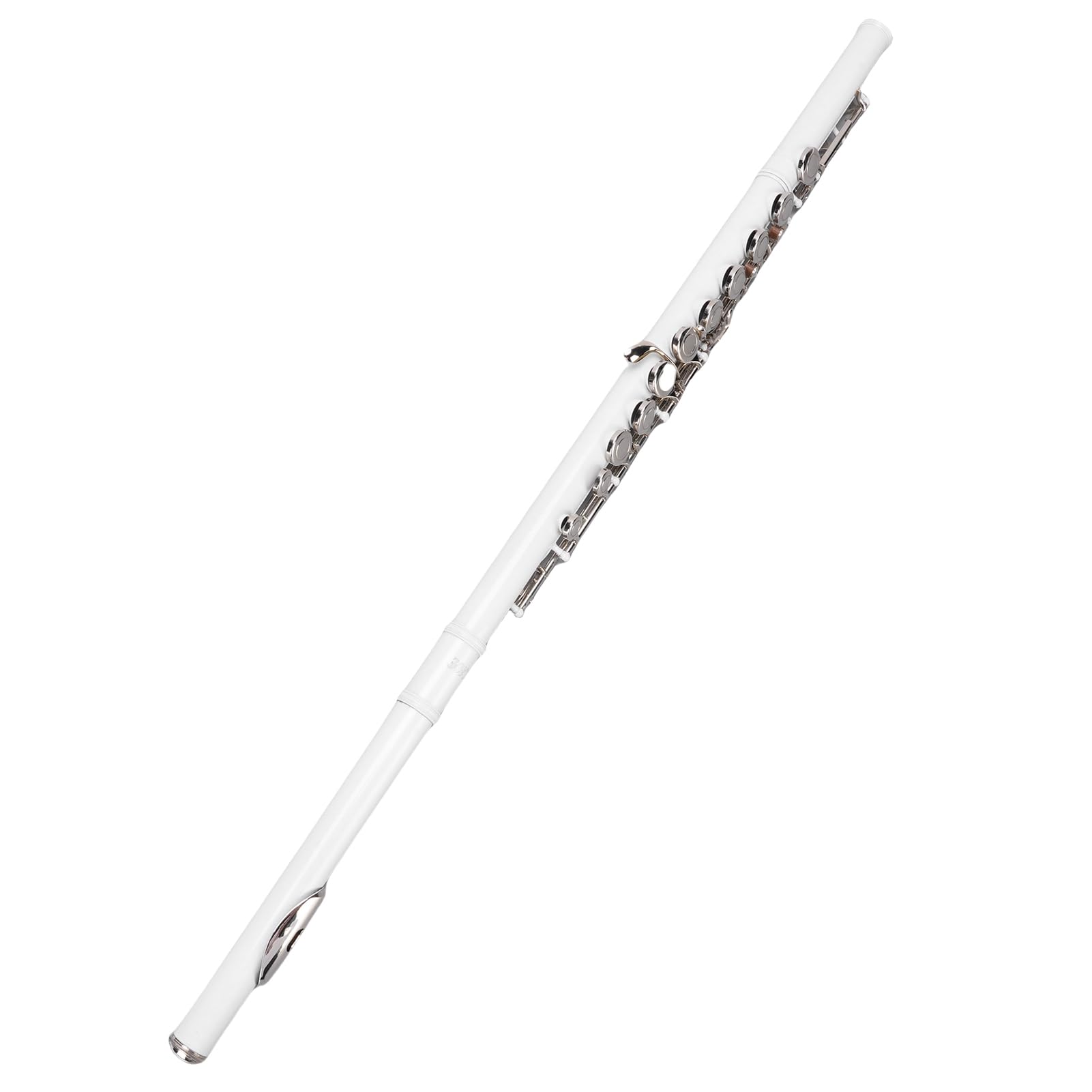 RiToEasysports flauta travesera en Do, diseño ergonómico notas altas precisas almohadillas cuero 16 teclas cobre blanco para estudiantes principiantes músicos niños escuela práctica conciertos