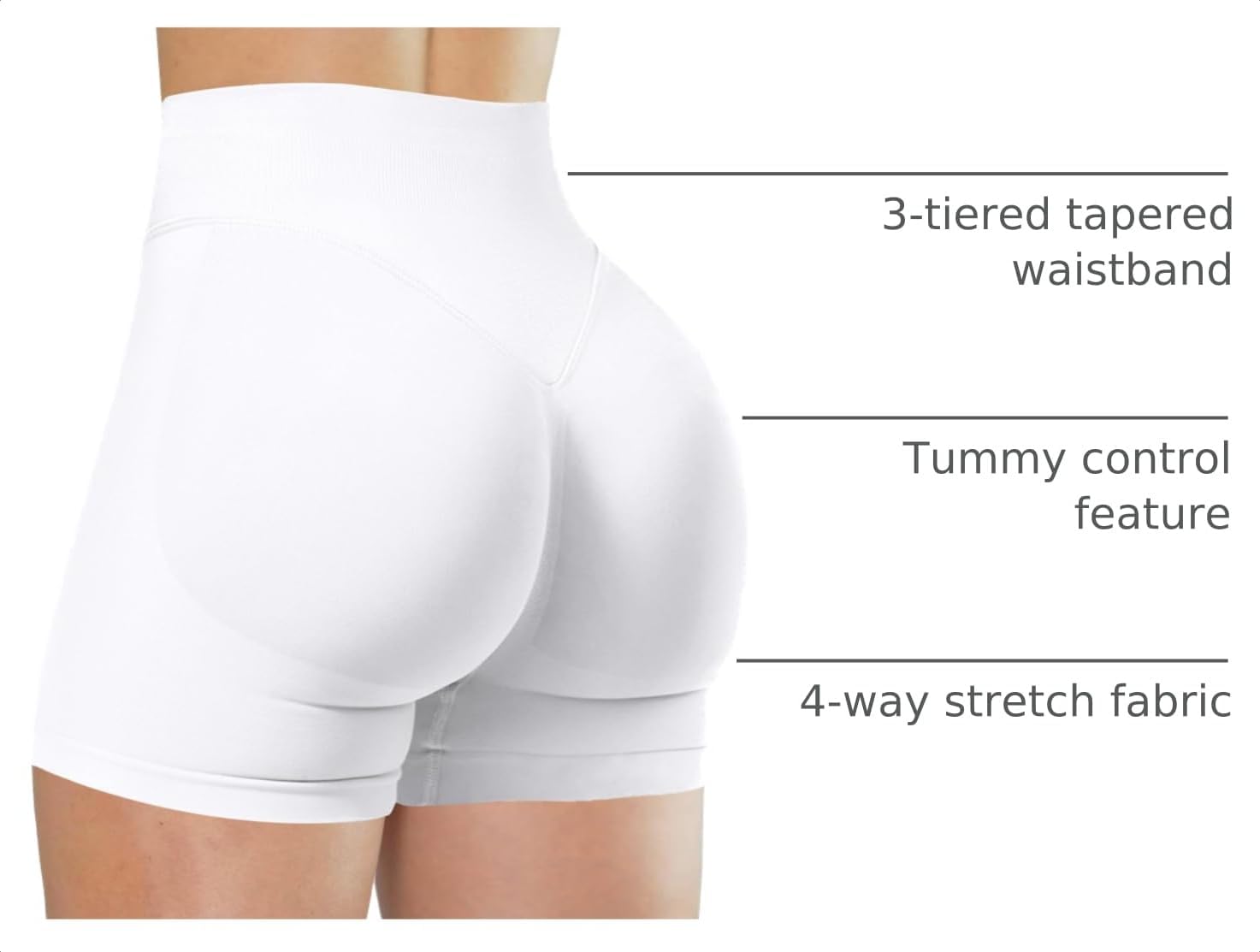 Unthewe Womens Seamless Workout Shorts 4.5"