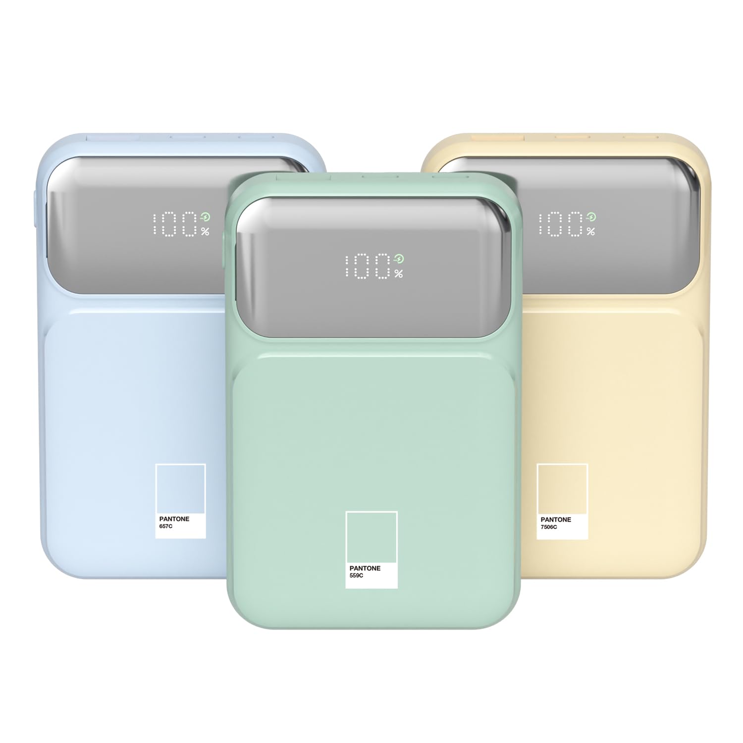PGB-20 Power Bank 10000mAh con Cavo Integrato 3 in 1. Ricarica Rapida 22.5WBlu